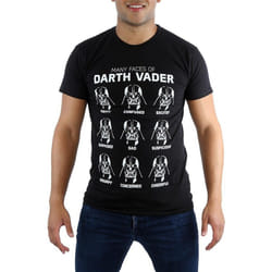 Star Wars - T-shirt MANY FACES OF DARTH VADER - Homme (Noir)