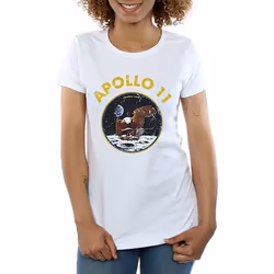 NASA - T-shirt APOLLO - Femme (Blanc)