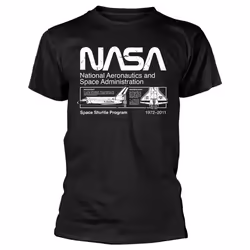 NASA - T-shirt SPACE SHUTTLE - Homme (Noir)