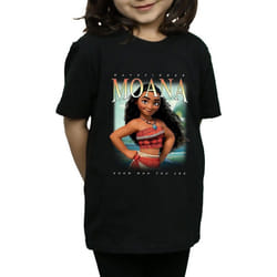 Moana - T-shirt - Fille (Noir)