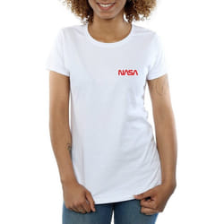 NASA - T-shirt MODERN - Femme (Blanc / Rouge)