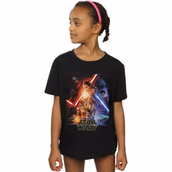 Star Wars: The Force Awakens - T-shirt - Fille (Noir)