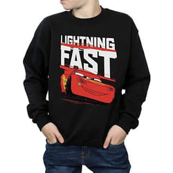 Cars - Sweat LIGHTNING FAST - Garçon (Noir)