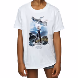 Star Wars: The Last Jedi - T-shirt - Fille (Blanc)