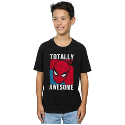 Spider-Man - T-shirt TOTALLY AWESOME - Garçon (Noir)