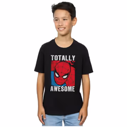Spider-Man - T-shirt TOTALLY AWESOME - Garçon (Noir)