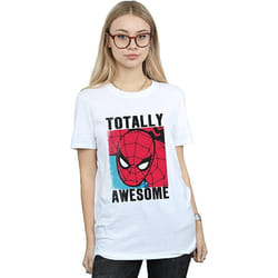 Spider-Man - T-shirt TOTALLY AWESOME - Femme (Blanc)