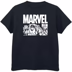 Marvel - T-shirt ACTION - Garçon (Noir)