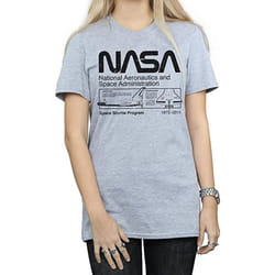 NASA - T-shirt CLASSIC SPACE SHUTTLE - Femme (Gris chiné)