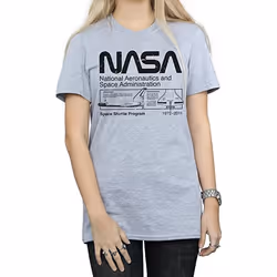 NASA - T-shirt CLASSIC SPACE SHUTTLE - Femme (Gris chiné)