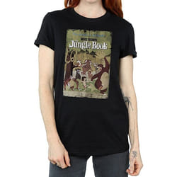 Jungle Book - T-shirt RETRO - Femme (Noir)