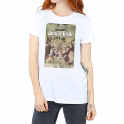 Jungle Book - T-shirt RETRO - Femme (Blanc)