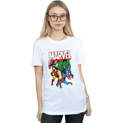 Marvel - T-shirt HERO GROUP - Femme (Blanc)