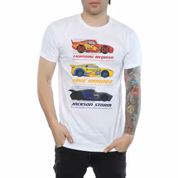 Cars - T-shirt RACER PROFILE - Homme (Blanc)