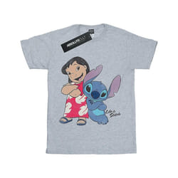 Lilo & Stitch - T-shirt CLASSIC - Fille (Gris chiné)