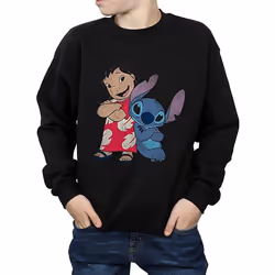 Lilo & Stitch - Sweat CLASSIC - Garçon (Noir)