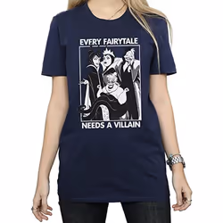 Disney - T-shirt EVERY FAIRY TALE NEEDS A VILLAIN - Femme (Bleu marine)