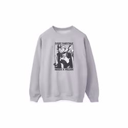 Disney - Sweat EVERY FAIRY TALE NEEDS A VILLAIN - Femme (Gris chiné)
