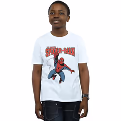 Spider-Man - T-shirt LEAP - Garçon (Blanc)