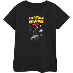 Captain Marvel - T-shirt - Femme (Noir)