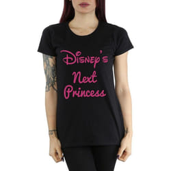 Disney Princess - T-shirt NEXT PRINCESS - Femme (Noir)