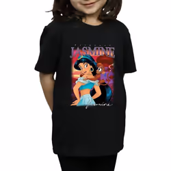 Aladdin - T-shirt - Fille (Noir)
