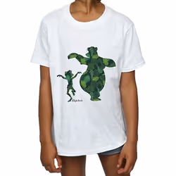 Jungle Book - T-shirt MOWGLI AND BALOO DANCE - Fille (Blanc)