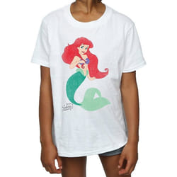 Disney Princess - T-shirt - Fille (Blanc)