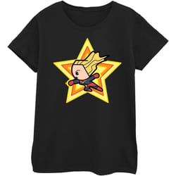 Captain Marvel - T-shirt - Femme (Noir)
