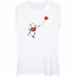 Winnie the Pooh - T-shirt - Femme (Blanc)