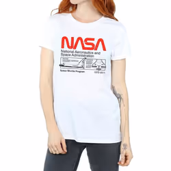 NASA - T-shirt SPACE SHUTTLE - Femme (Blanc)