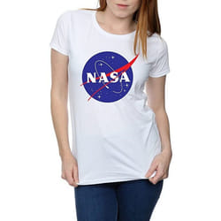 NASA - T-shirt INSIGNIA - Femme (Blanc)