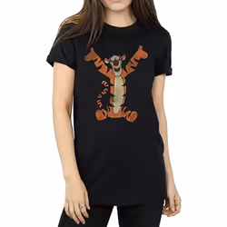 Winnie the Pooh - T-shirt - Femme (Noir)