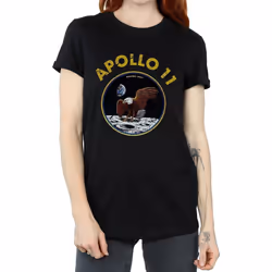 NASA - T-shirt CLASSIC APOLLO - Femme (Noir)