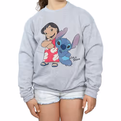 Lilo & Stitch - Sweat CLASSIC - Fille (Gris chiné)