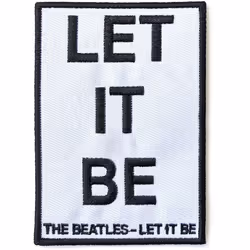 The Beatles - Écusson LET IT BE - Taille unique (Bleu clair)