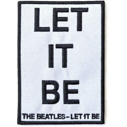 The Beatles - Écusson LET IT BE - Taille unique (Bleu clair)