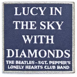 The Beatles - Écusson LUCY IN THE SKY WITH DIAMONDS - Taille unique (Bleu foncé / Blanc / Argenté)