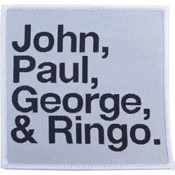 The Beatles - Écusson JOHN PAUL GEORGE & RINGO - Taille unique (Noir / Bleu clair)