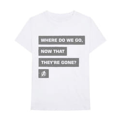 Marvel Avengers - T-shirt NOW THAT THEY´RE GONE - Adulte (Blanc)