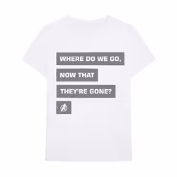 Marvel Avengers - T-shirt NOW THAT THEY´RE GONE - Adulte (Blanc)