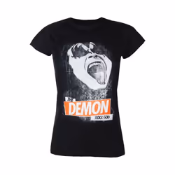Kiss - T-shirt THE DEMON ROCK - Femme (Noir)