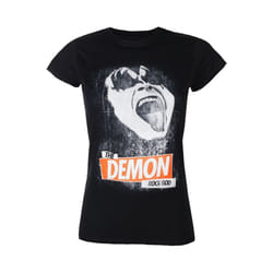 Kiss - T-shirt THE DEMON ROCK - Femme (Noir)