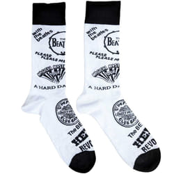 The Beatles - Chaussettes - Adulte (Blanc / Noir)