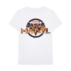 Captain Marvel - T-shirt NEW - Adulte (Blanc)