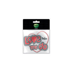 The Beatles - Aimant de réfrigérateur LOVE ME DO - Taille unique (Blanc / Rouge)