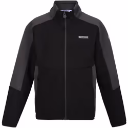 Regatta - Veste polaire HIGHTON - Enfant (Noir / Gris phoque)