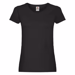 Fruit of the Loom - T-shirt - Femme (Noir)