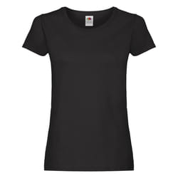Fruit of the Loom - T-shirt - Femme (Noir)