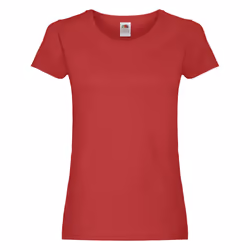 Fruit of the Loom - T-shirt - Femme (Rouge)